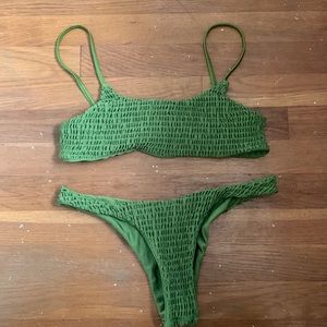 Size 8 Zaful Green Bikini